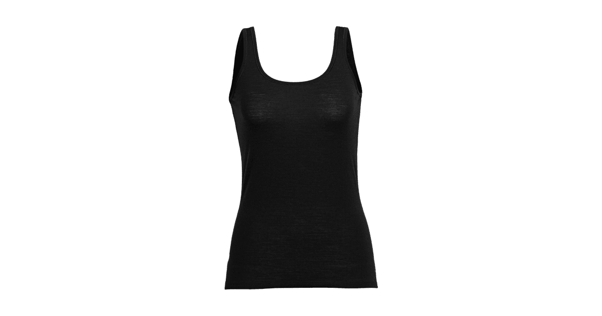 Débardeur en laine mérinos femme, Merino noir
