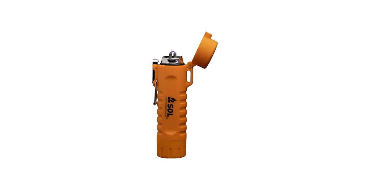 Briquet étanche Coupe-vent JL01 - Double Flamme Réglable, IP56, Avec Sifflet Et Cordon, Idéal Camping Survie (sans Gaz)