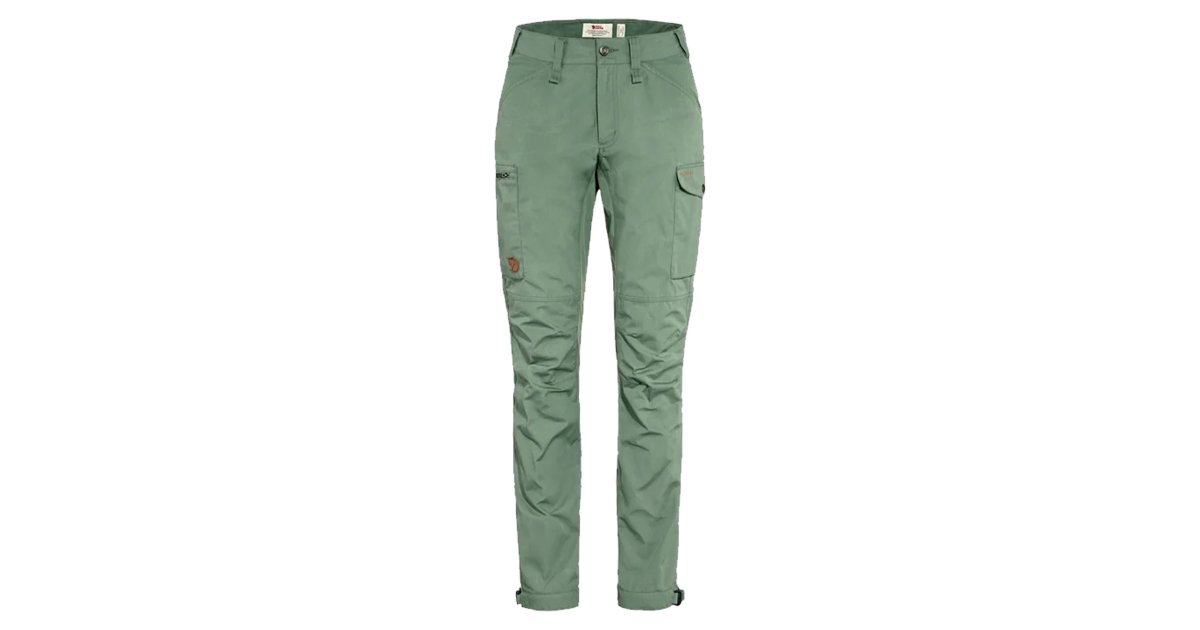 Pantalon Randonnée Fjällräven Kaipak Curved – Femme, Vert, Trekking, Neuf