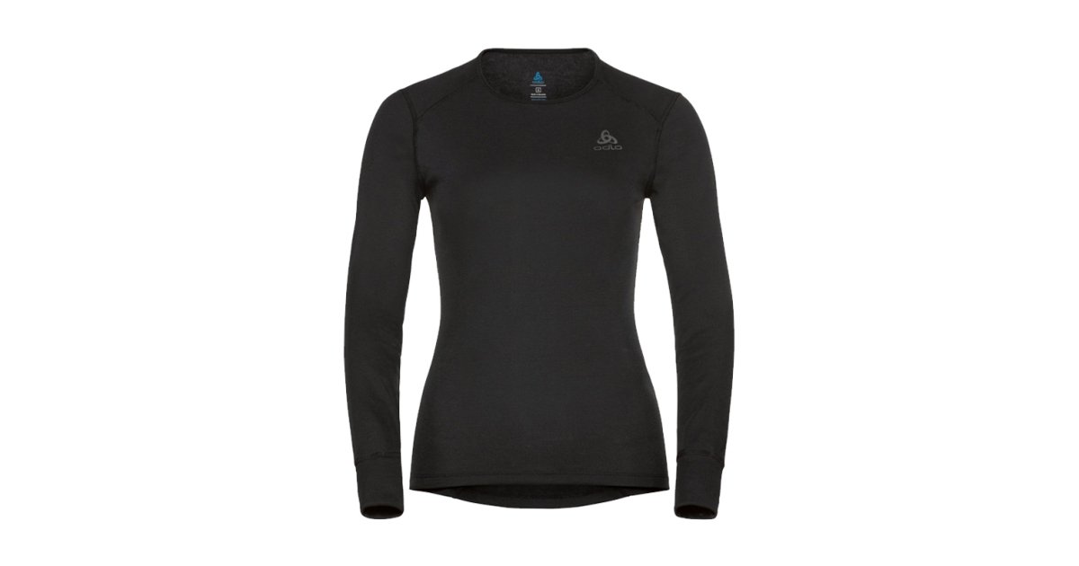 T-shirt Thermique Femme Odlo Active Warm - Manches Longues, 100% Polyester Recyclé - Chaud, Respirant, Pour Sport D'hiver Et Randonnée - 4