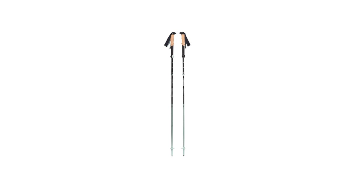 Bâtons De Randonnée Pliables Black Diamond Pursuit – Aluminium Léger, Poignées Liège & Bloom, Noir/Octane M/L