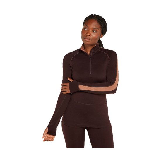 ICEBREAKER - SOUS-COUCHE ZONEKNIT MÉRINO 260 DEMI-ZIP FEMME