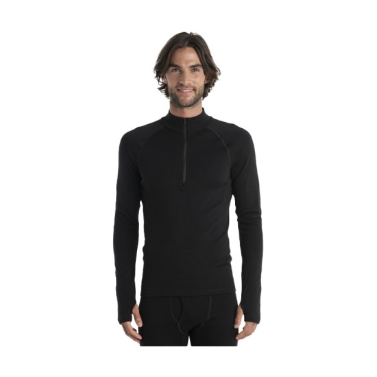 ICEBREAKER - SOUS-COUCHE MÉRINOFINE POLAR 300 DEMI-ZIP HOMME