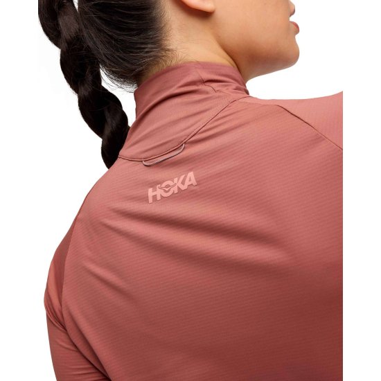 HOKA - HAUT MANCHES LONGUES DEMI-ZIP GLIDETECH femme