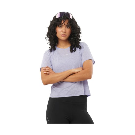 SALOMON - T-shirt SHKout Air Crop femme