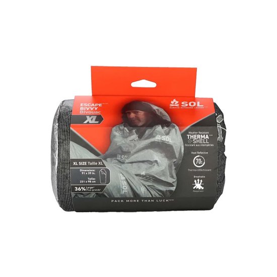 SOL - COUVERTURE DE SURVIE ESCAPE BIVY XL AVEC CAPUCHE