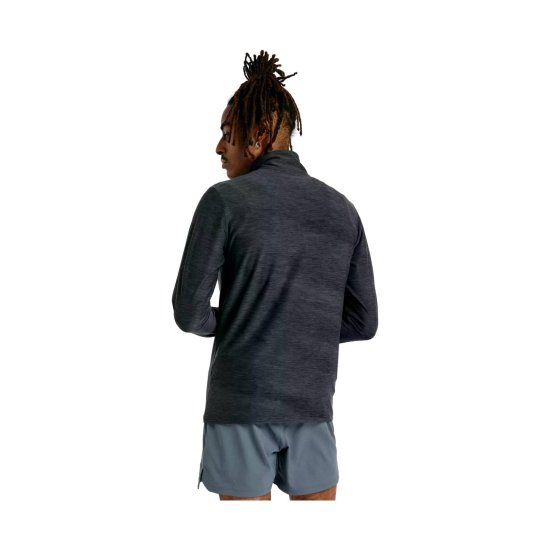 NEW BALANCE - Pull Space Dye 1/4 Zip homme