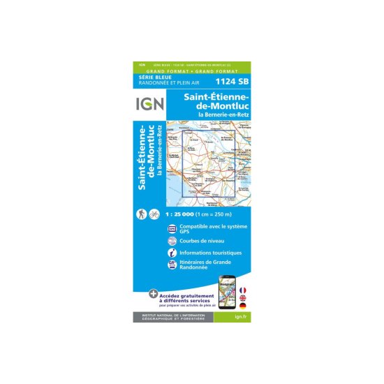 IGN - CARTE SAINT-ÉTIENNE-DE-MONTLUC ET LA BERNERIE-EN-RETZ