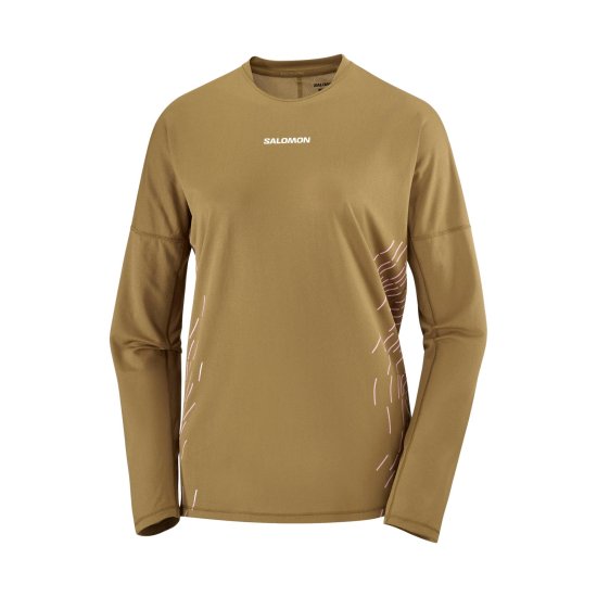 SALOMON - T-SHIRT SENSE AERO GFX MANCHES LONGUES FEMME
