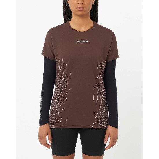 SALOMON - T-SHIRT SENSE AERO GFX FEMME