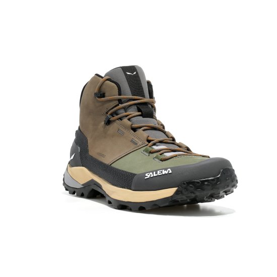 SALEWA - Puez Leather mid Powertex homme