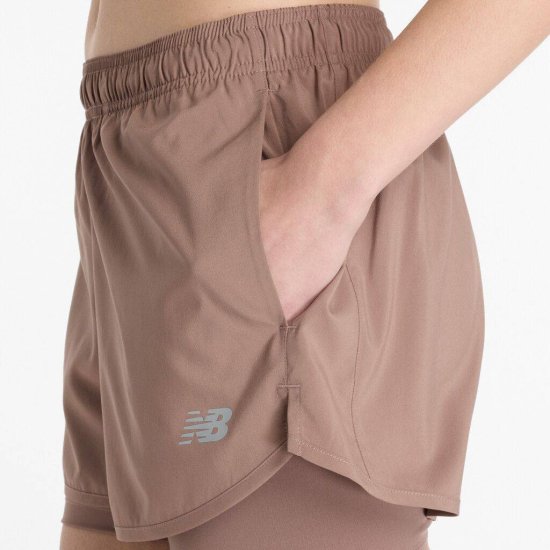 NEW BALANCE - Short Sport Essentials 2-en-1 3" femme