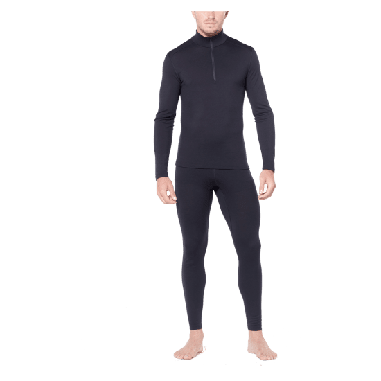 ICEBREAKER - T-SHIRT MANCHES LONGUES 200 OASIS DEMI ZIP HOMME