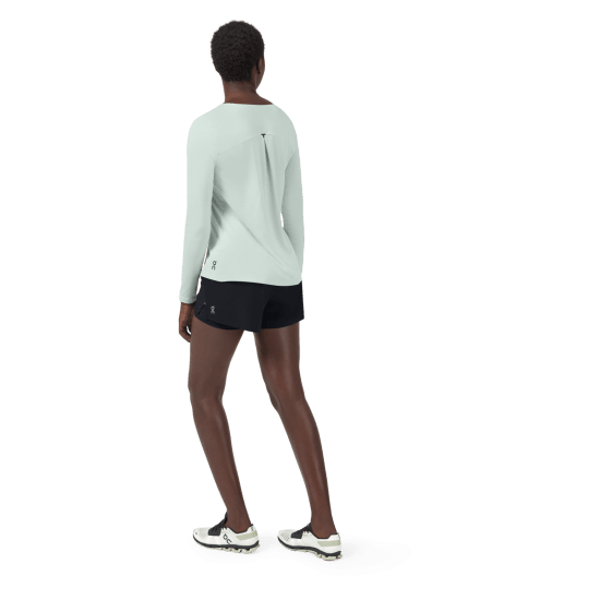 ON - T-SHIRT PERFORMANCE MANCHES LONGUES FEMME BLANC