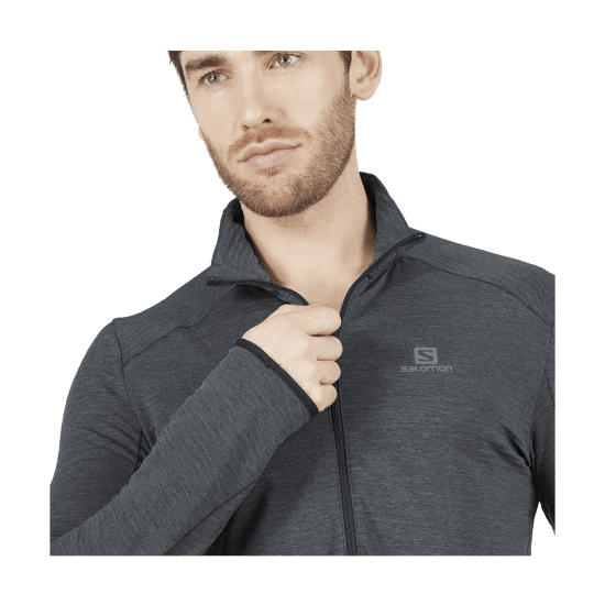 SALOMON - POLAIRE OUTLINE DEMI ZIP HOMME