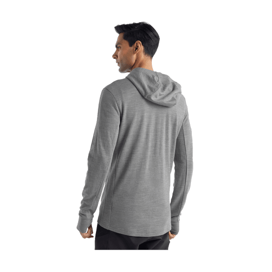 Pull à Capuche Homme 100% Laine Mérinos - Sous-vêtement Thermique, Coupe Ajustée, Chaussettes Incluses