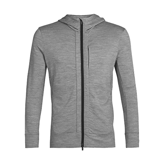 ICEBREAKER - VESTE POLAIRE MERINO QUANTUM III CAPUCHE HOMME