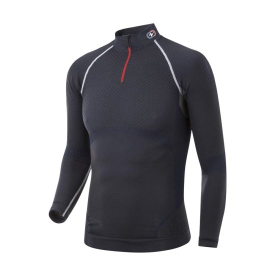 DAMART - SOUS-COUCHE ACTIVBODY 3 COL ZIPPE HOMME