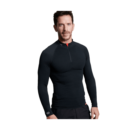 DAMART - SOUS-COUCHE ACTIVBODY 4 COL ZIPPE HOMME
