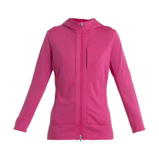 ICEBREAKER - VESTE POLAIRE MERINO QUANTUM III CAPUCHE FEMME