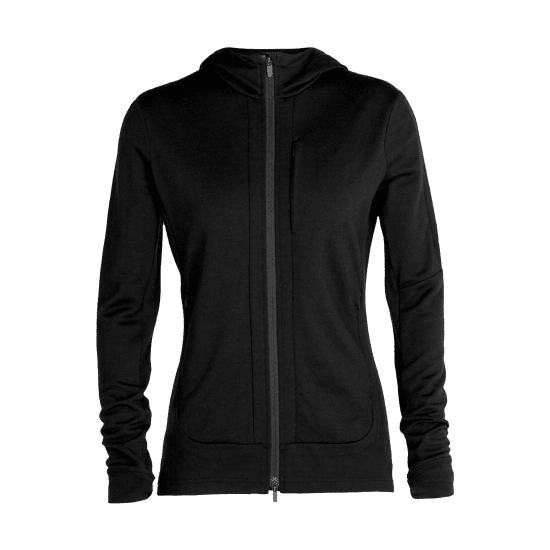 ICEBREAKER - VESTE POLAIRE MERINO QUANTUM III CAPUCHE FEMME