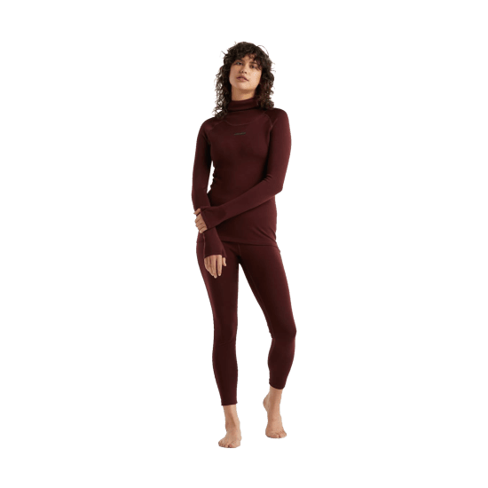 ICEBREAKER - SOUS-COUCHE MERINO COL MONTANT FEMME