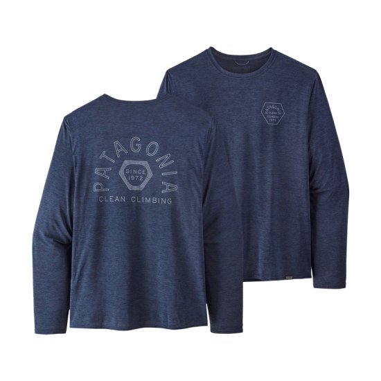 PATAGONIA - T-SHIRT MANCHES LONGUES CAP COOL DAILY GRAPHIC MONTAGNE HOMME