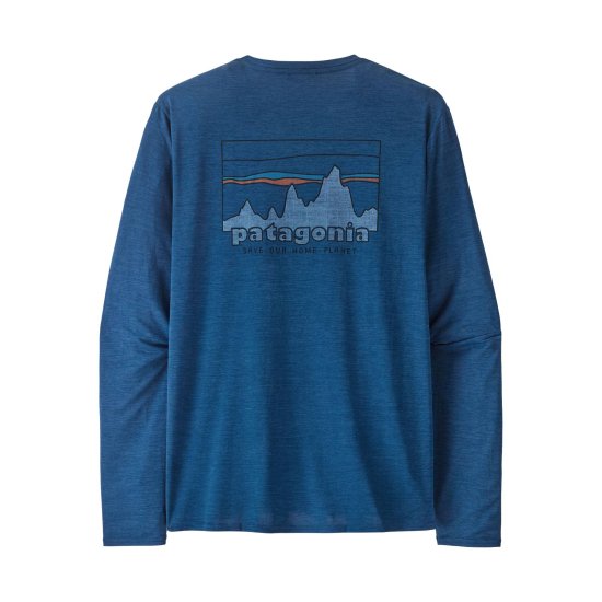 PATAGONIA - T-SHIRT MANCHES LONGUES CAP COOL DAILY GRAPHIC MONTAGNE HOMME