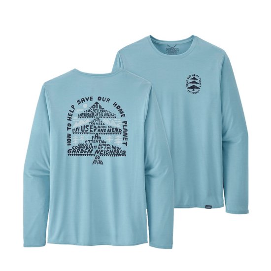 PATAGONIA - T-SHIRT MANCHES LONGUES CAP COOL DAILY GRAPHIC MONTAGNE HOMME
