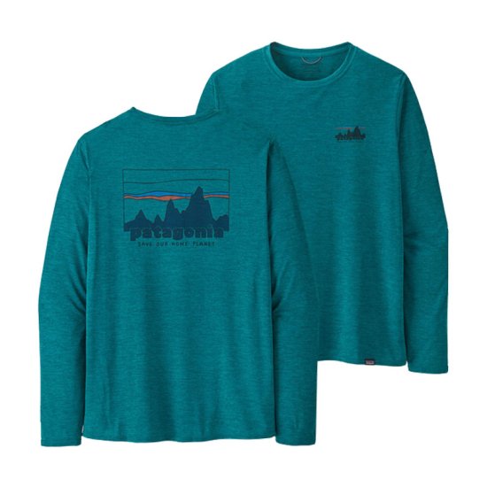 PATAGONIA - T-SHIRT MANCHES LONGUES CAP COOL DAILY GRAPHIC MONTAGNE HOMME