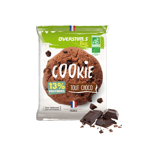 OVERSTIMS - COOKIE PROTEINE BIO TOUT CHOCO