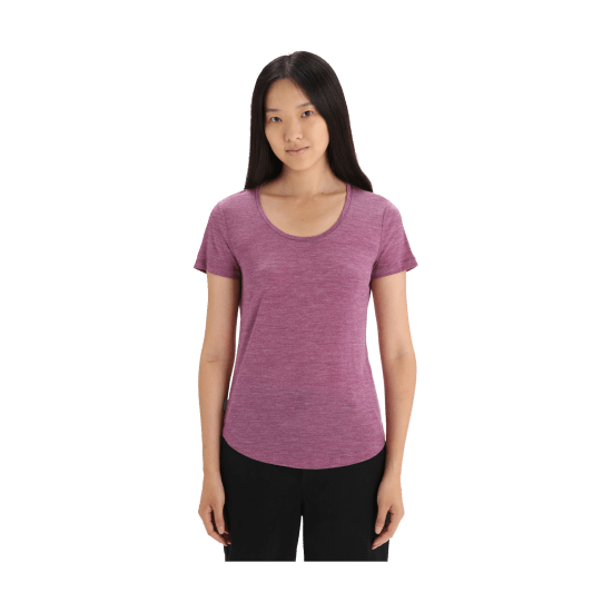 ICEBREAKER - T-SHIRT MERINO SPHERE SCOOP FEMME