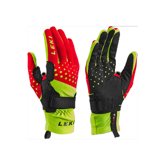 Gants LEKI Nordic Active Shark – Pour Marche Nordique – Système Shark Intégré – Noir/Gris – Taille 10