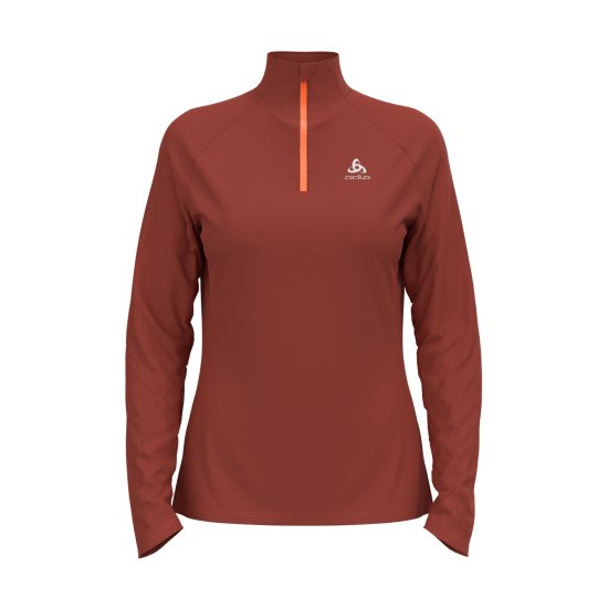 ODLO - SOUS-COUCHE 1/2 ZIP ESSENTIAL CERAMIWARM FEMME