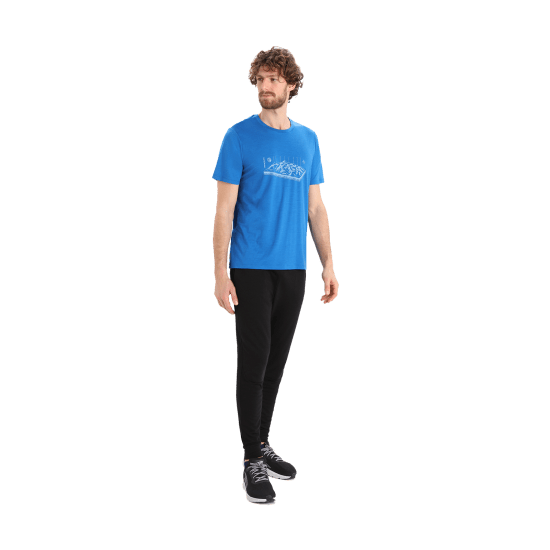 ICEBREAKER - T-SHIRT MERINO TECH LITE II ALPES 3D HOMME