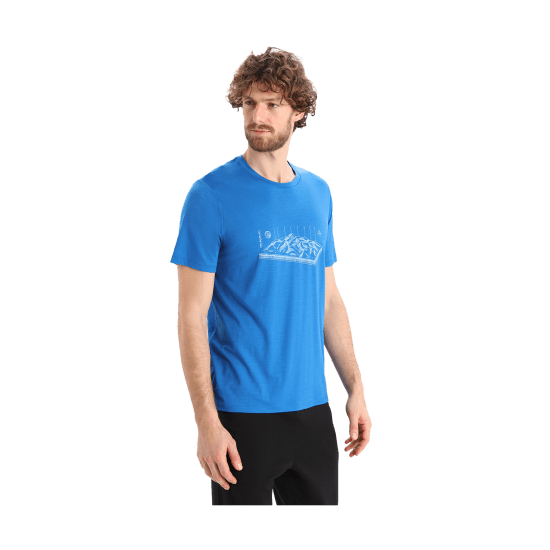 ICEBREAKER - T-SHIRT MERINO TECH LITE II ALPES 3D HOMME