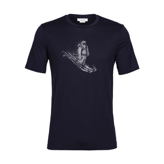 ICEBREAKER - T-SHIRT MERINO TECH LITE II TEE SKIING HOMME