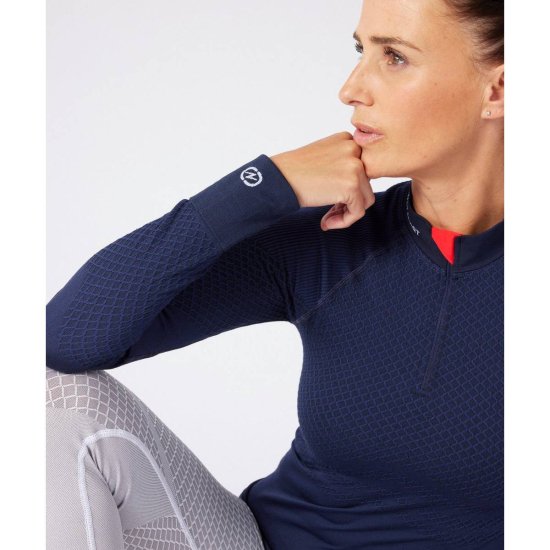 DAMART - SOUS-COUCHE ENERGY THERMOLACTYL 3 COL DEMI-ZIP FEMME