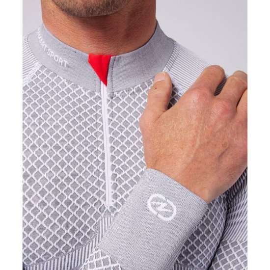 DAMART - SOUS-COUCHE ENERGY THERMOLACTYL 3 COL DEMI-ZIP HOMME