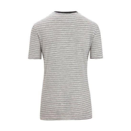 ICEBREAKER - T-SHIRT MERINO LINEN STRIPE FEMME