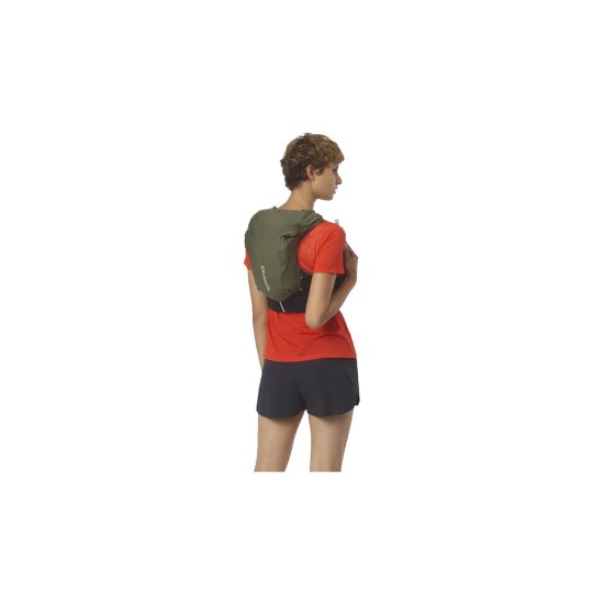 SALOMON - SAC D'HYDRATATION ADV SKIN 12 KAKI AVEC FLASQUES