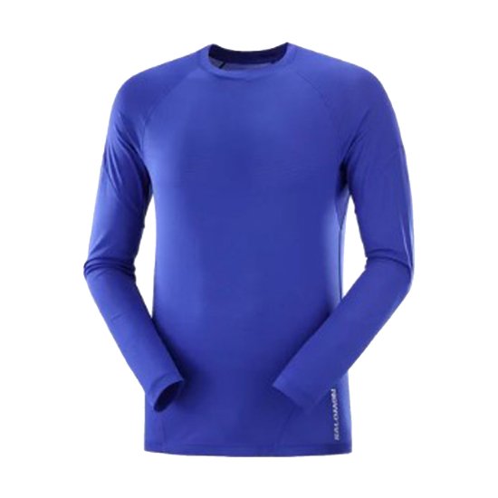 SALOMON - T-SHIRT CROSS RUN MANCHES LONGUES HOMME BLEU