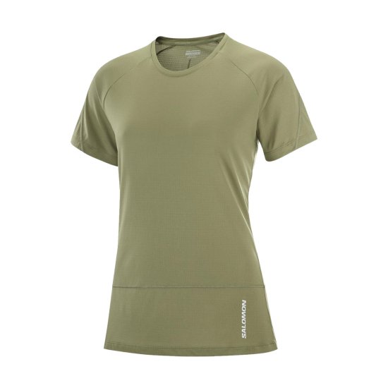 SALOMON - T-SHIRT MANCHES COURTES CROSS RUN FEMME