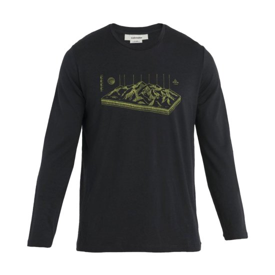 ICEBREAKER - T-SHIRT MANCHES LONGUES MERINO 150 TECH LITE II ALPS 3D HOMME
