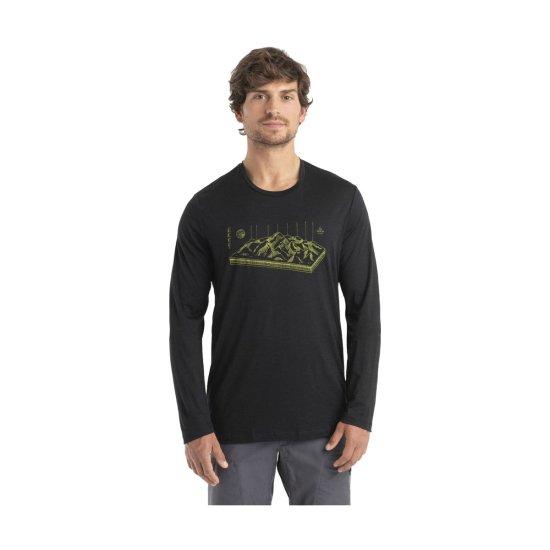 ICEBREAKER - T-SHIRT MANCHES LONGUES MERINO 150 TECH LITE II ALPS 3D HOMME