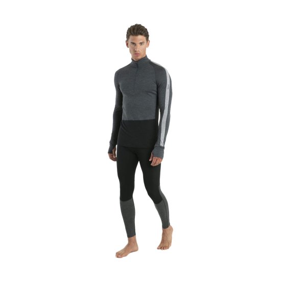 ICEBREAKER - SOUS-COUCHE MERINO ZONEKNIT 200 DEMI-ZIP HOMME