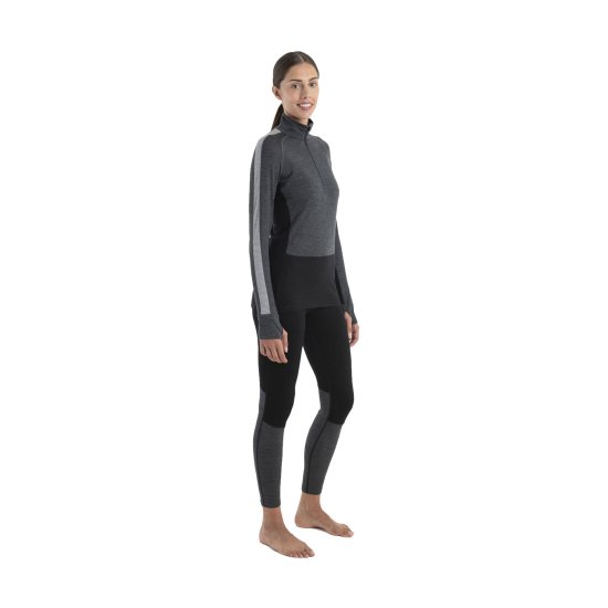 ICEBREAKER - SOUS-COUCHE MERINO ZONEKNIT 200 DEMI-ZIP FEMME