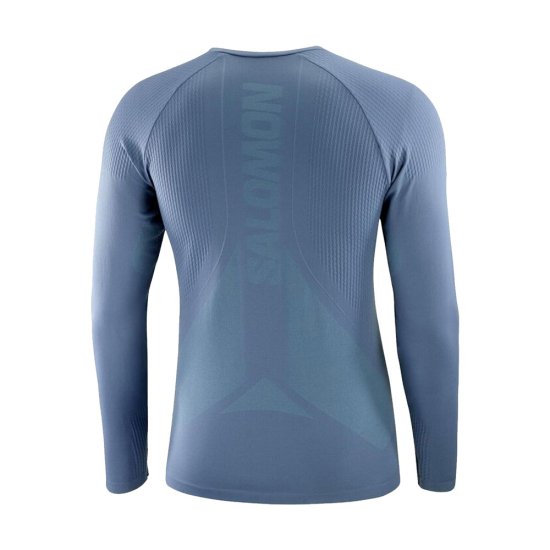 SALOMON - T-SHIRT MANCHES LONGUES SENSE AERO HOMME BLEU