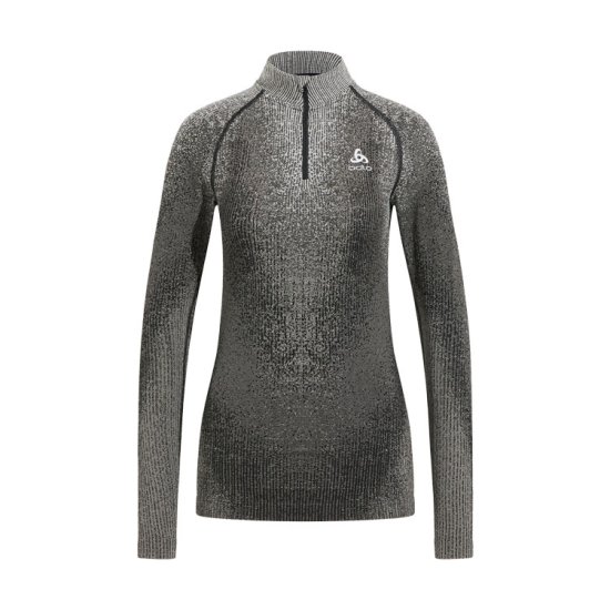 ODLO - SOUS-COUCHE TURTLE COL DEMI-ZIP FEMME
