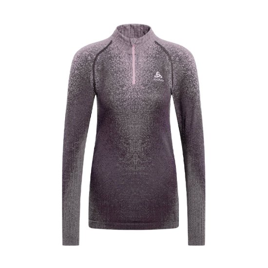 ODLO - SOUS-COUCHE TURTLE COL DEMI-ZIP FEMME